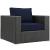 Sojourn 8-Pc Sunbrella/Synthetic Rattan Weave Outdoor Patio Sectional Set