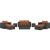 Sojourn 8-Pc Sunbrella/Synthetic Rattan Weave Outdoor Patio Sectional Set