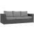 Sojourn 3-Pc Outdoor Patio Sunbrella/Synthetic Rattan Weave Sectional Set, Composition 1