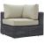 Summon 7-Pc Outdoor Patio Sunbrella/Synthetic Rattan Weave Sectional Set, Composition 2