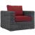 Summon 10-Pc Outdoor Patio Sunbrella/Synthetic Rattan Weave Sectional Set, Composition 1