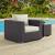 Convene Synthetic Rattan Weave/Fabric Outdoor Patio Armchair