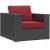 Convene Synthetic Rattan Weave/Fabric Outdoor Patio Armchair
