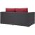 Convene Synthetic Rattan Weave Outdoor Patio Loveseat