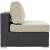 Convene Synthetic Rattan Weave Outdoor Patio Armless