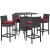 Convene 5-Pc Synthetic Rattan Weave Outdoor Patio Pub Set, Composition 1