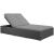 Sojourn Sunbrella/Synthetic Rattan Weave Outdoor Patio Double Chaise