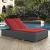 Sojourn Sunbrella/Synthetic Rattan Weave Outdoor Patio Double Chaise