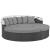 Sojourn Sunbrella/Synthetic Rattan Weave Outdoor Patio Daybed