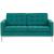 Loft Tufted Fabric Loveseat