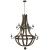 Trebuchet Wood/Steel Chandelier