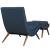 Ramp Upholstered Fabric Lounge Chair Set