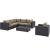 Convene 7-Pc Synthetic Rattan Weave Outdoor Patio Sectional Set, Composition 1