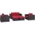 Convene 5-Pc Synthetic Rattan Weave Outdoor Patio Sofa Set