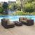 Convene 5-Pc Synthetic Rattan Weave Outdoor Patio Sectional Set, Composition 1