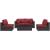 Convene 5-Pc Synthetic Rattan Weave Outdoor Patio Sectional Set, Composition 1