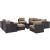 Convene 10-Pc Synthetic Rattan Weave Outdoor Patio Sectional Set