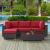 Convene 5-Pc Synthetic Rattan Weave Outdoor Patio Sectional Set, Composition 2