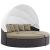 Convene Synthetic Rattan Weave Outdoor Patio Daybed w/Canopy