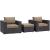 Convene 3-Pc Synthetic Rattan Weave Outdoor Patio Sofa Set, Composition 2
