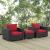 Convene 3-Pc Synthetic Rattan Weave Outdoor Patio Sofa Set, Composition 2