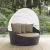 Convene Synthetic Rattan Weave Outdoor Patio Canopy Daybed