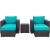 Convene 5-Pc Synthetic Rattan Weave Outdoor Patio Sectional Set, Composition 3