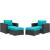 Convene 4-Pc Synthetic Rattan Weave Outdoor Patio Sectional Set