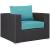 Convene 4-Pc Synthetic Rattan Weave Outdoor Patio Sectional Set