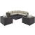 Convene 8-Pc Synthetic Rattan Weave Outdoor Patio Sectional Set, Composition 1