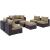 Convene 8-Pc Synthetic Rattan Weave Outdoor Patio Sectional Set, Composition 2