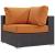 Convene 8-Pc Synthetic Rattan Weave Outdoor Patio Sectional Set, Composition 2