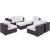 Convene 8-Pc Synthetic Rattan Weave Outdoor Patio Sectional Set, Composition 2