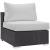 Convene 8-Pc Synthetic Rattan Weave Outdoor Patio Sectional Set, Composition 2