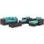 Convene 8-Pc Synthetic Rattan Weave Outdoor Patio Sectional Set, Composition 4