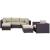 Convene 6-Pc Synthetic Rattan Weave Outdoor Patio Sectional Set