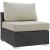 Convene 6-Pc Synthetic Rattan Weave Outdoor Patio Sectional Set