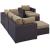 Convene 6-Pc Synthetic Rattan Weave Outdoor Patio Sectional Set