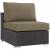 Convene 6-Pc Synthetic Rattan Weave Outdoor Patio Sectional Set