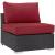 Convene 6-Pc Synthetic Rattan Weave Outdoor Patio Sectional Set