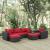 Convene 6-Pc Synthetic Rattan Weave Outdoor Patio Sectional Set