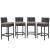 Convene 4-Pc Synthetic Rattan Weave Outdoor Patio Pub Set