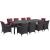Convene 11-Pc Synthetic Rattan Weave Outdoor Patio Dining Set, Composition 1