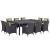 Convene 11-Pc Synthetic Rattan Weave Outdoor Patio Dining Set, Composition 2