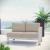 Shore Right-Arm Corner Sectional Outdoor Patio Aluminum Loveseat