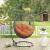 Hide Outdoor Patio Synthetic Rattan Weave Swing Chair With Stand