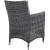 Summon 2-Pc Outdoor Patio Sunbrella/Synthetic Rattan Weave Dining Set