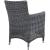 Summon 4-Pc Outdoor Patio Sunbrella/Synthetic Rattan Weave Dining Set