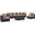 Convene 7-Pc Outdoor Patio Synthetic Rattan Weave Sectional Set, Composition 2