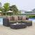 Convene 3-Pc Outdoor Patio Synthetic Rattan Weave Sectional Set